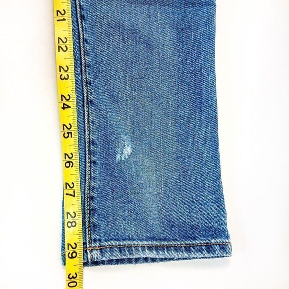 AEO Skinny Stretch Blue Jeans Studded Distressed Sz 10 - Picture 10 of 11